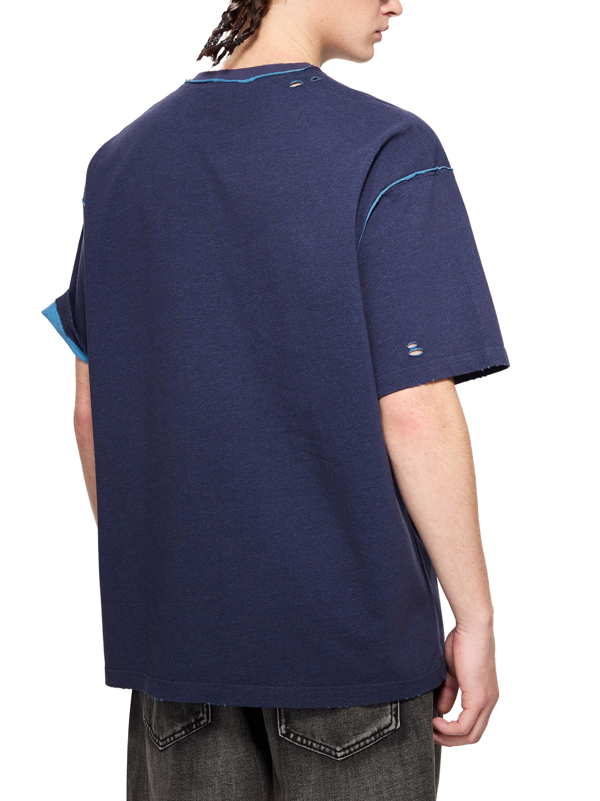 Hand-frayed Reversible T-shirt - Godlygrind