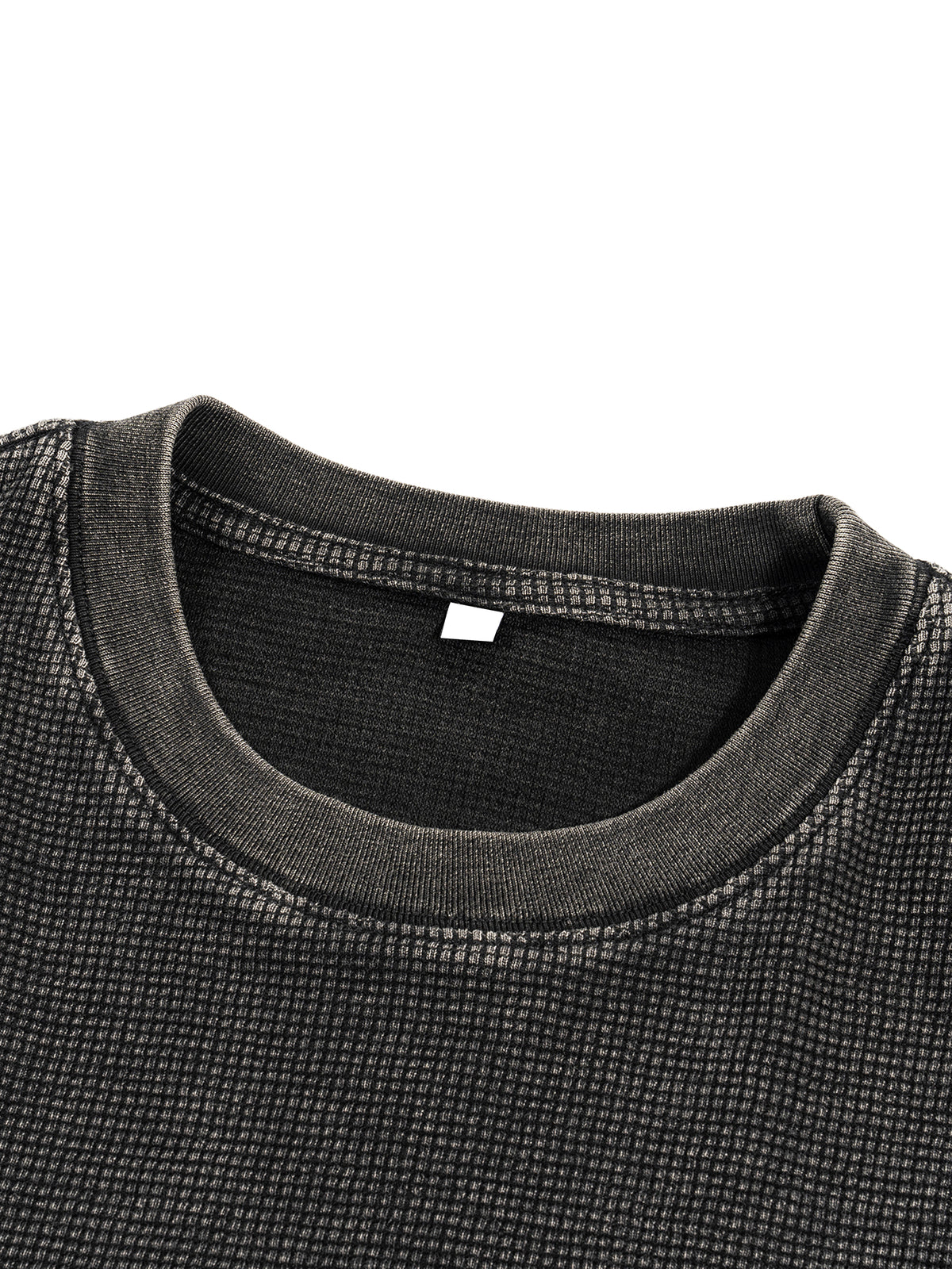 Waffle-Texture Washed Boxy T-Shirt - Godlygrind