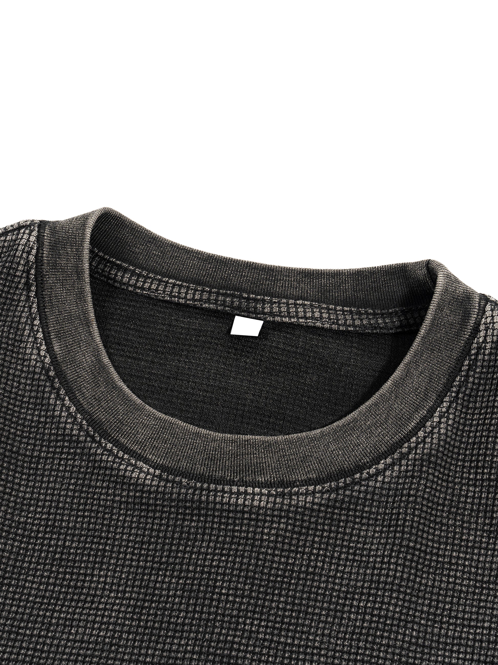 Waffle-Texture Washed Boxy T-Shirt - Godlygrind