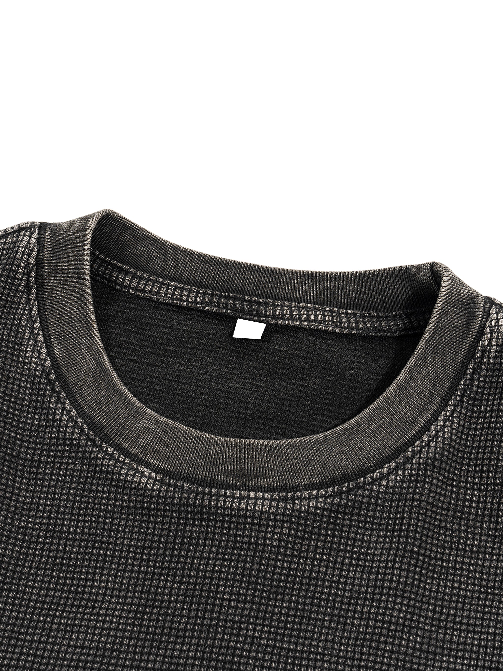 Waffle-Texture Washed Boxy T-Shirt - Godlygrind