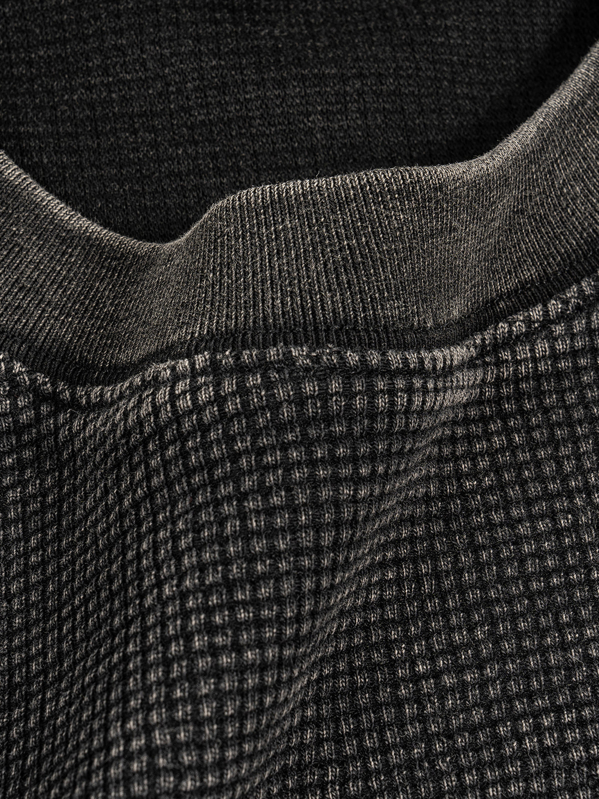 Waffle-Texture Washed Boxy T-Shirt - Godlygrind