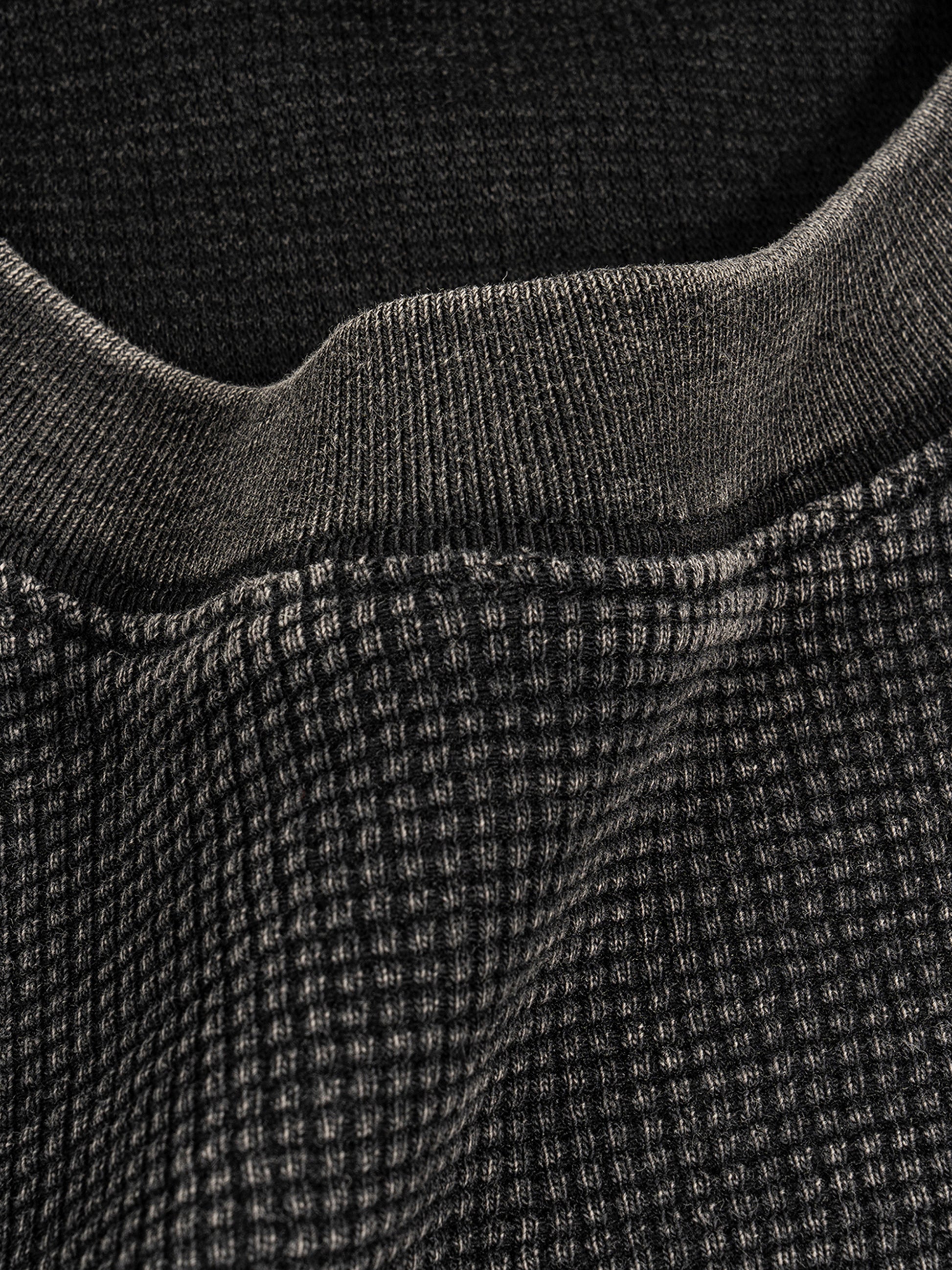 Waffle-Texture Washed Boxy T-Shirt - Godlygrind