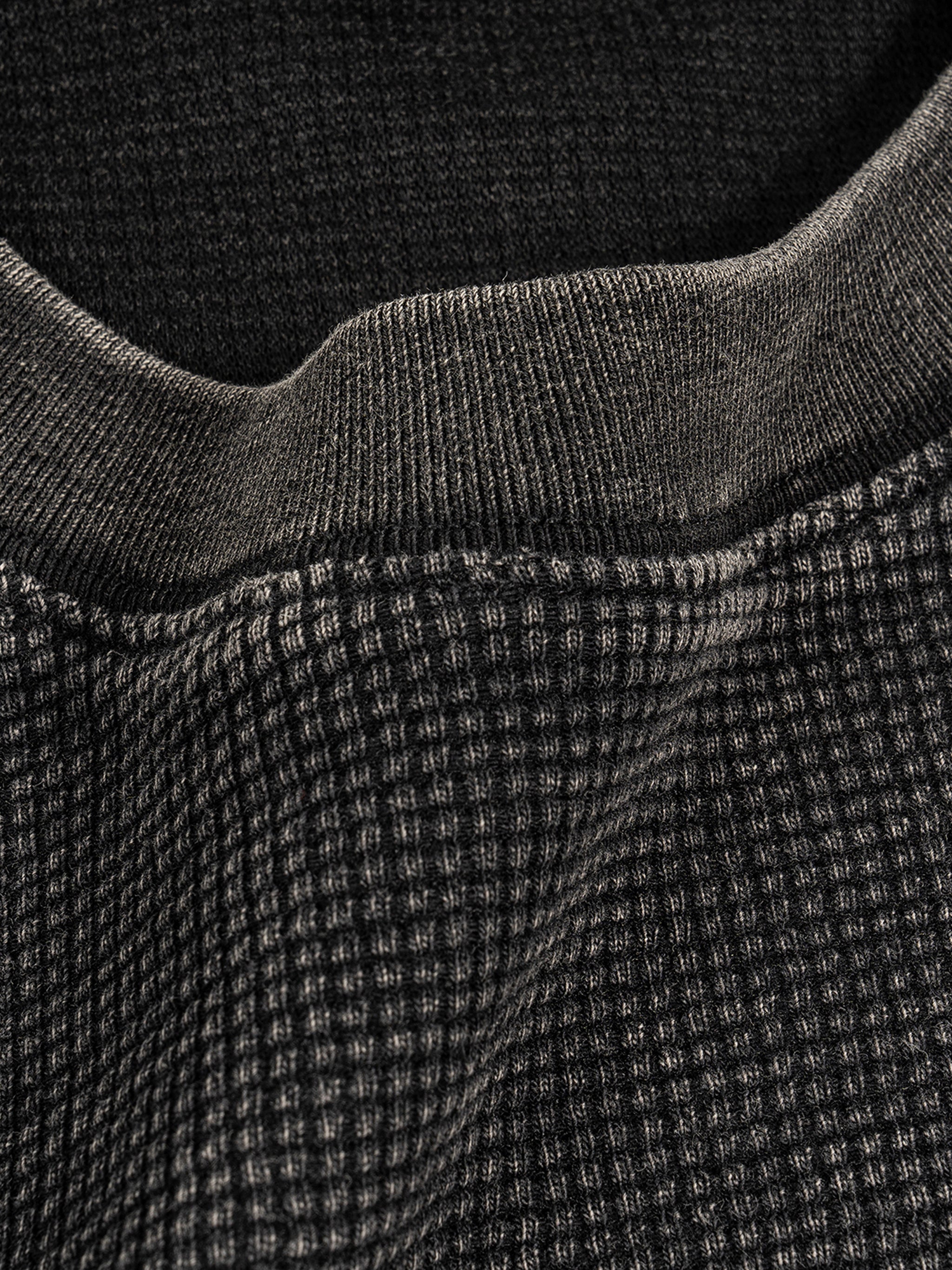 Waffle-Texture Washed Boxy T-Shirt - Godlygrind