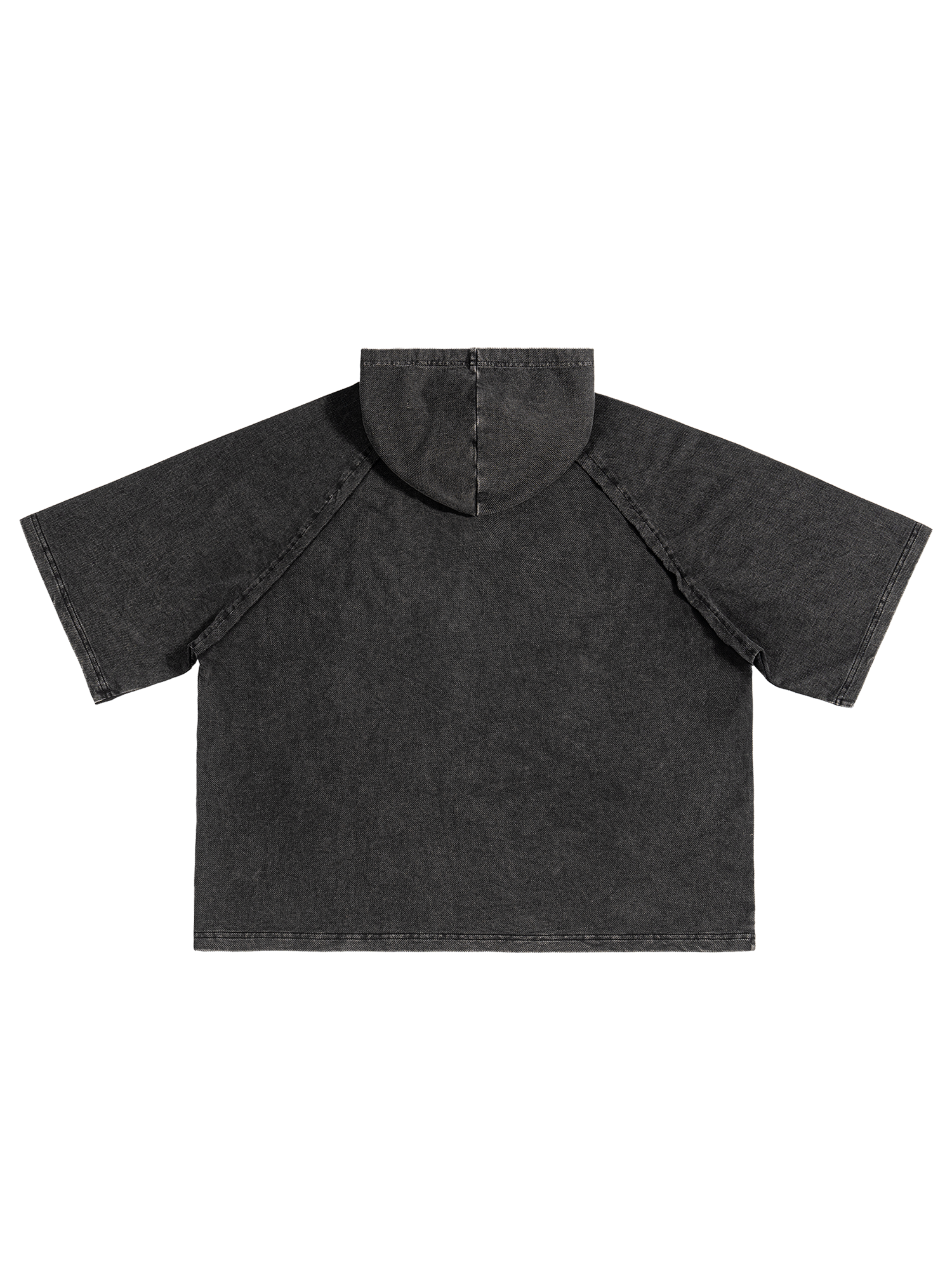 Snow Washed Hooded Boxy T-Shirt - Godlygrind