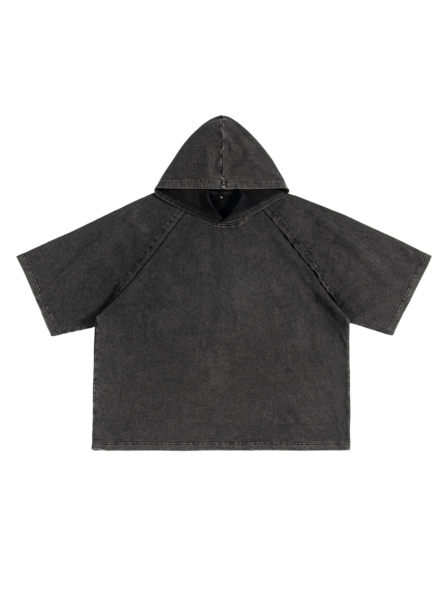 Snow Washed Hooded Boxy T-Shirt - Godlygrind