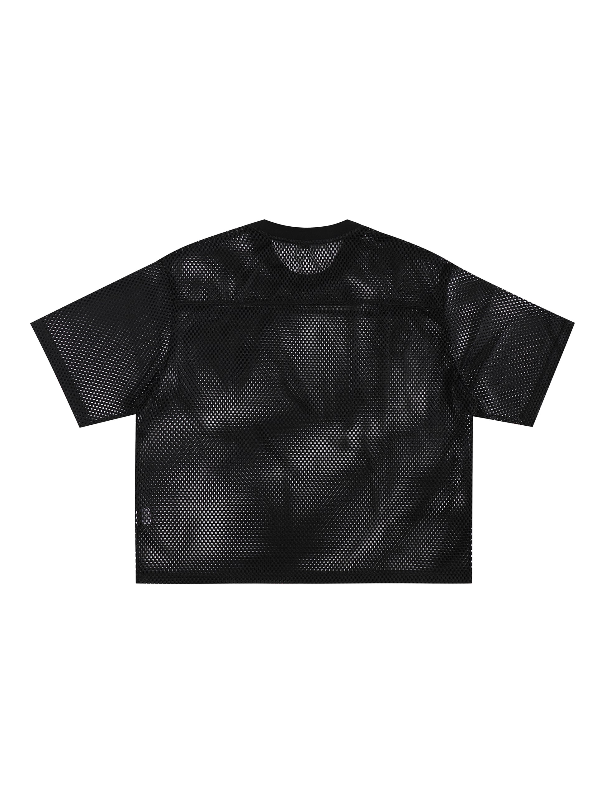 See-through Boxy Net T-shirt - Godlygrind
