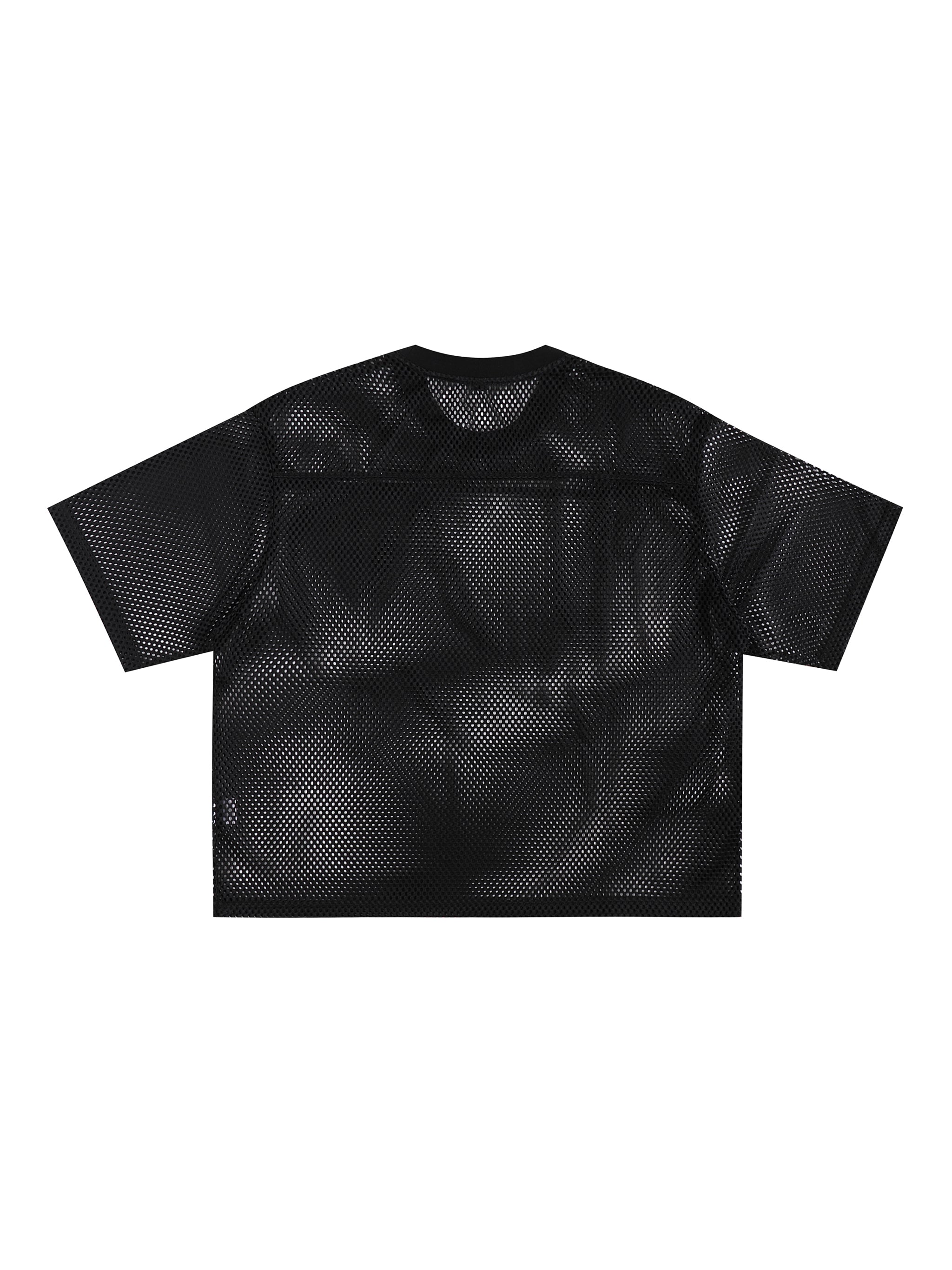 See-through Boxy Net T-shirt - Godlygrind