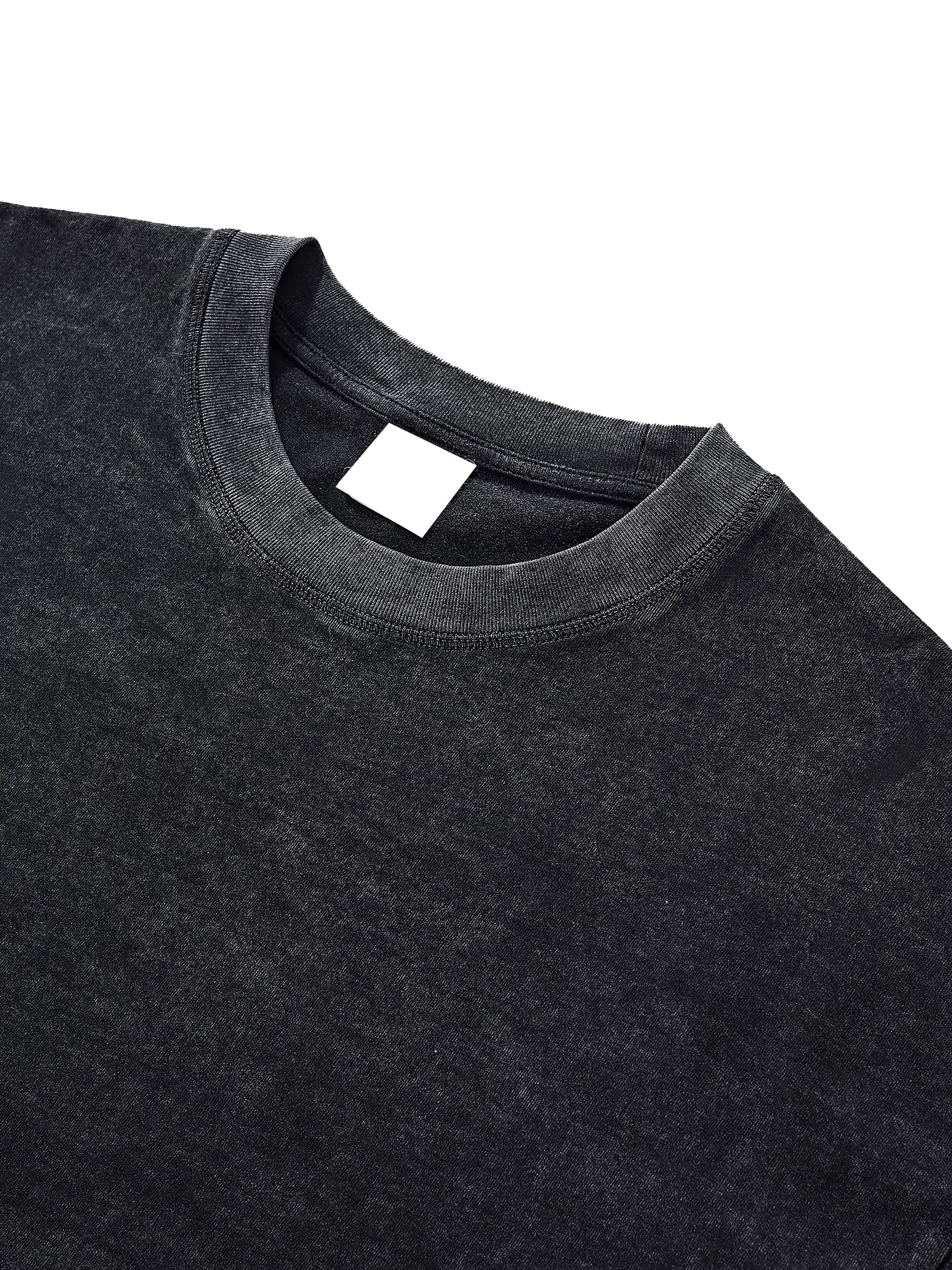 Raw Edge Snow Washed Boxy T-Shirt - Godlygrind