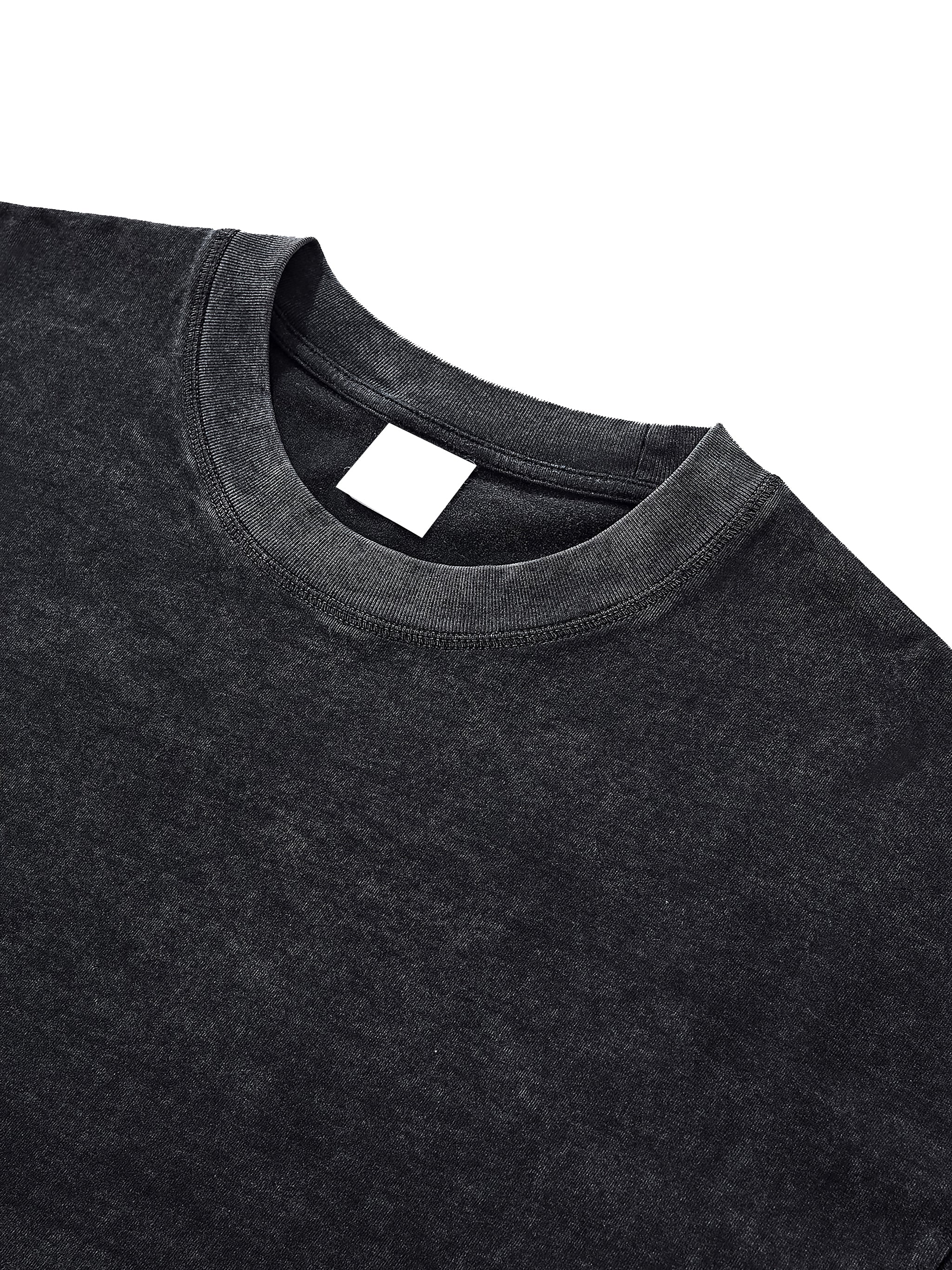 Raw Edge Snow Washed Boxy T-Shirt - Godlygrind