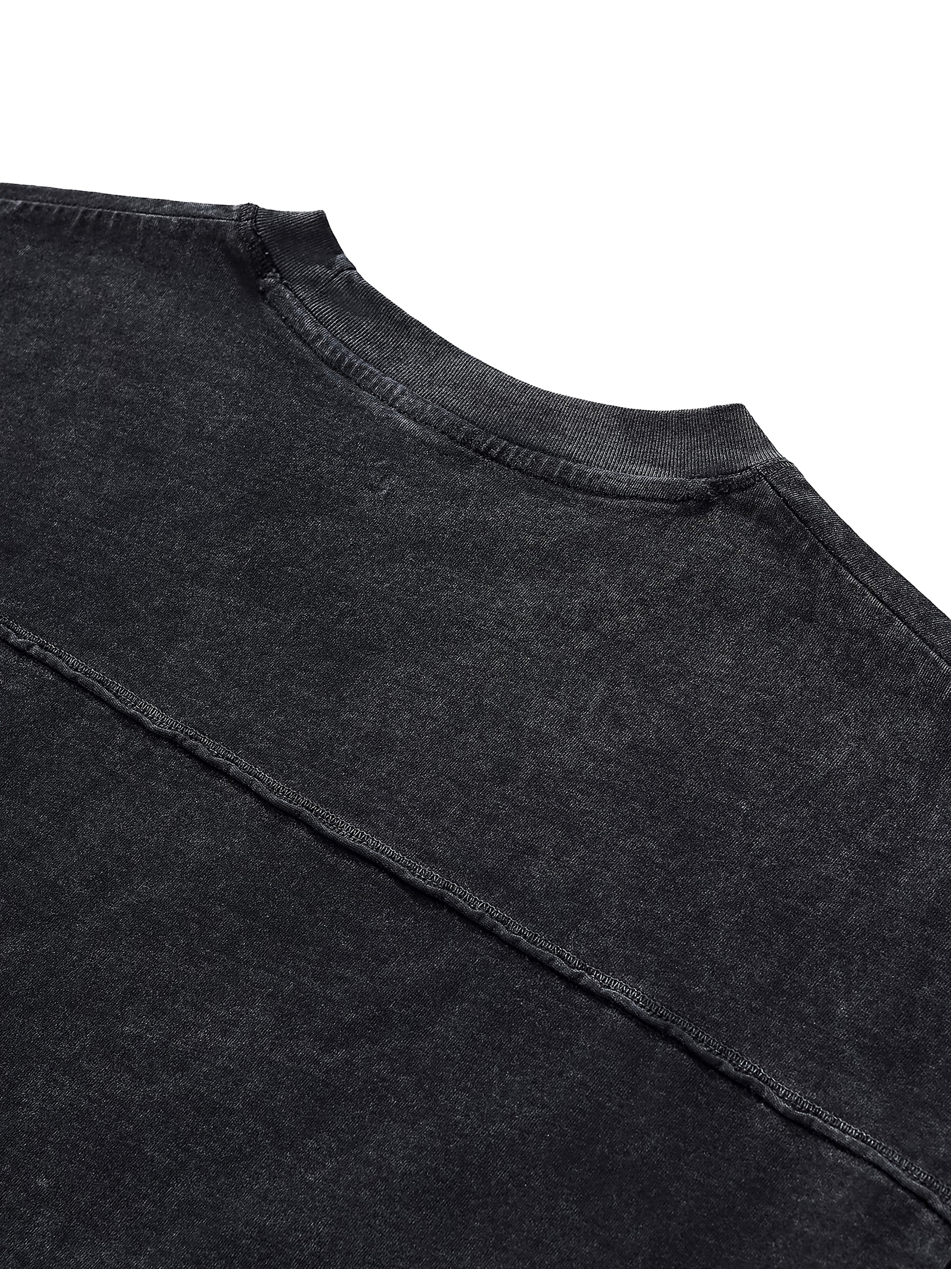 Raw Edge Snow Washed Boxy T-Shirt - Godlygrind