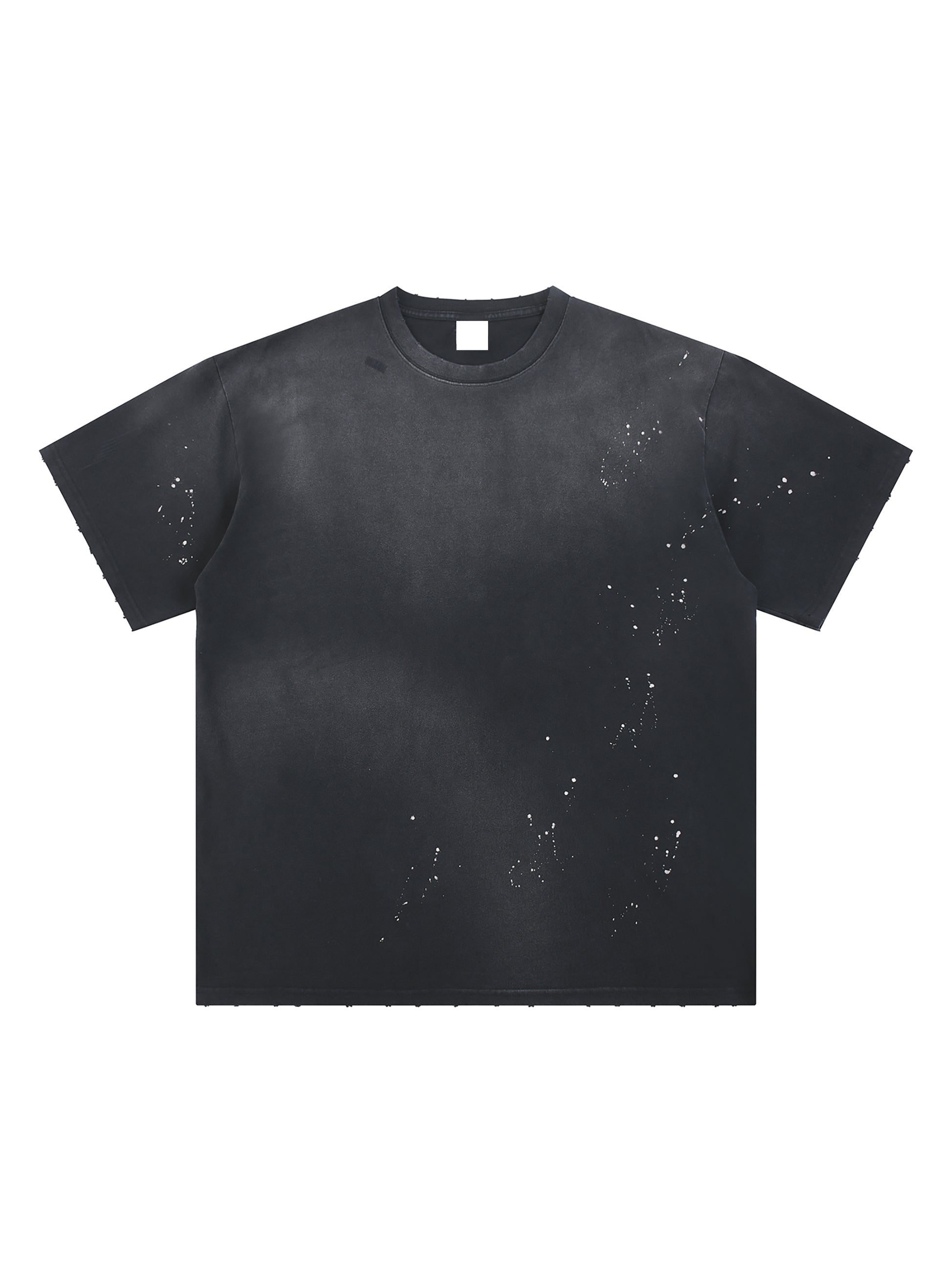 Hand-Frayed Sunfade Paint Splatter T-Shirt - Godlygrind