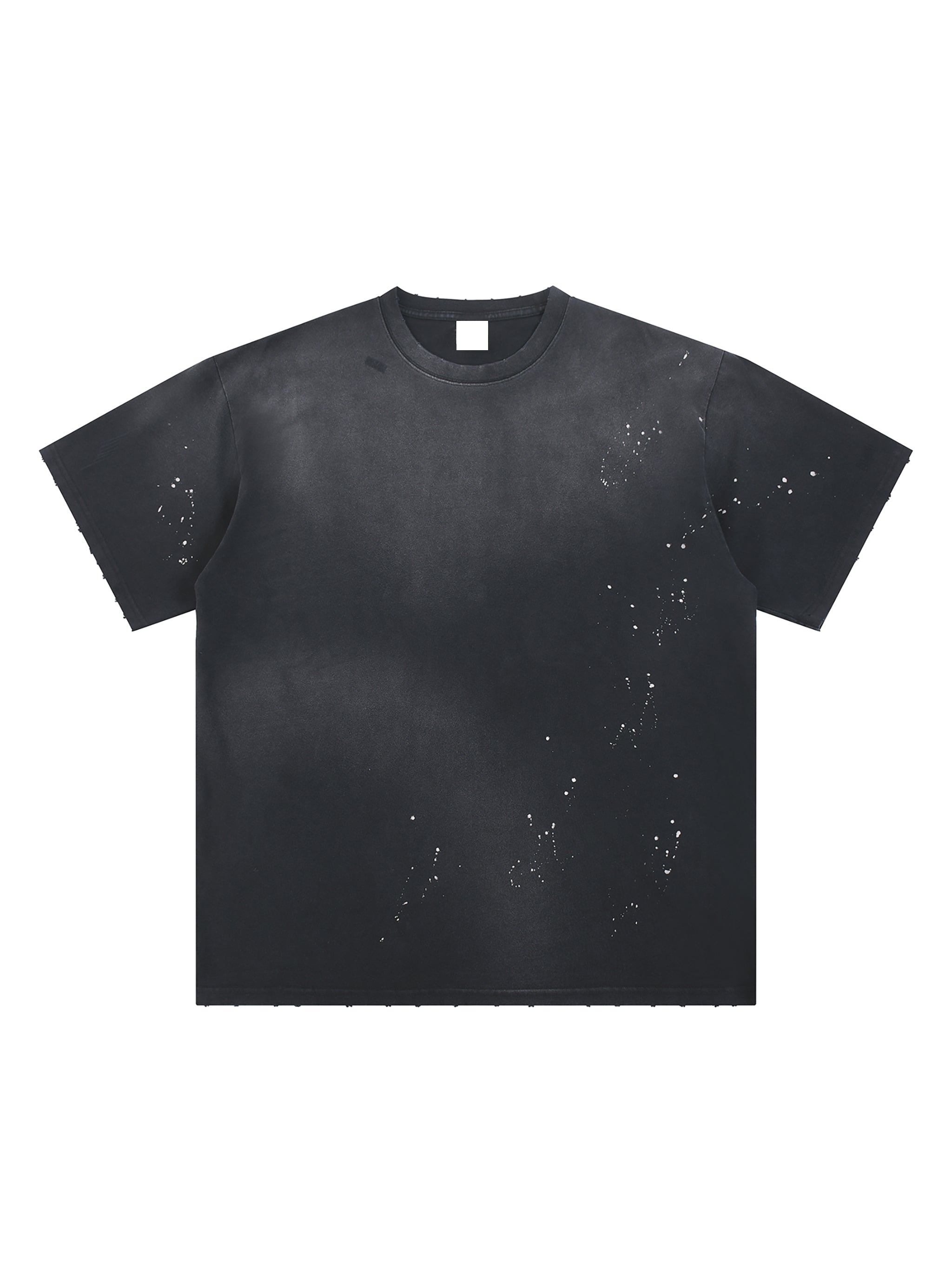 Hand-Frayed Sunfade Paint Splatter T-Shirt - Godlygrind