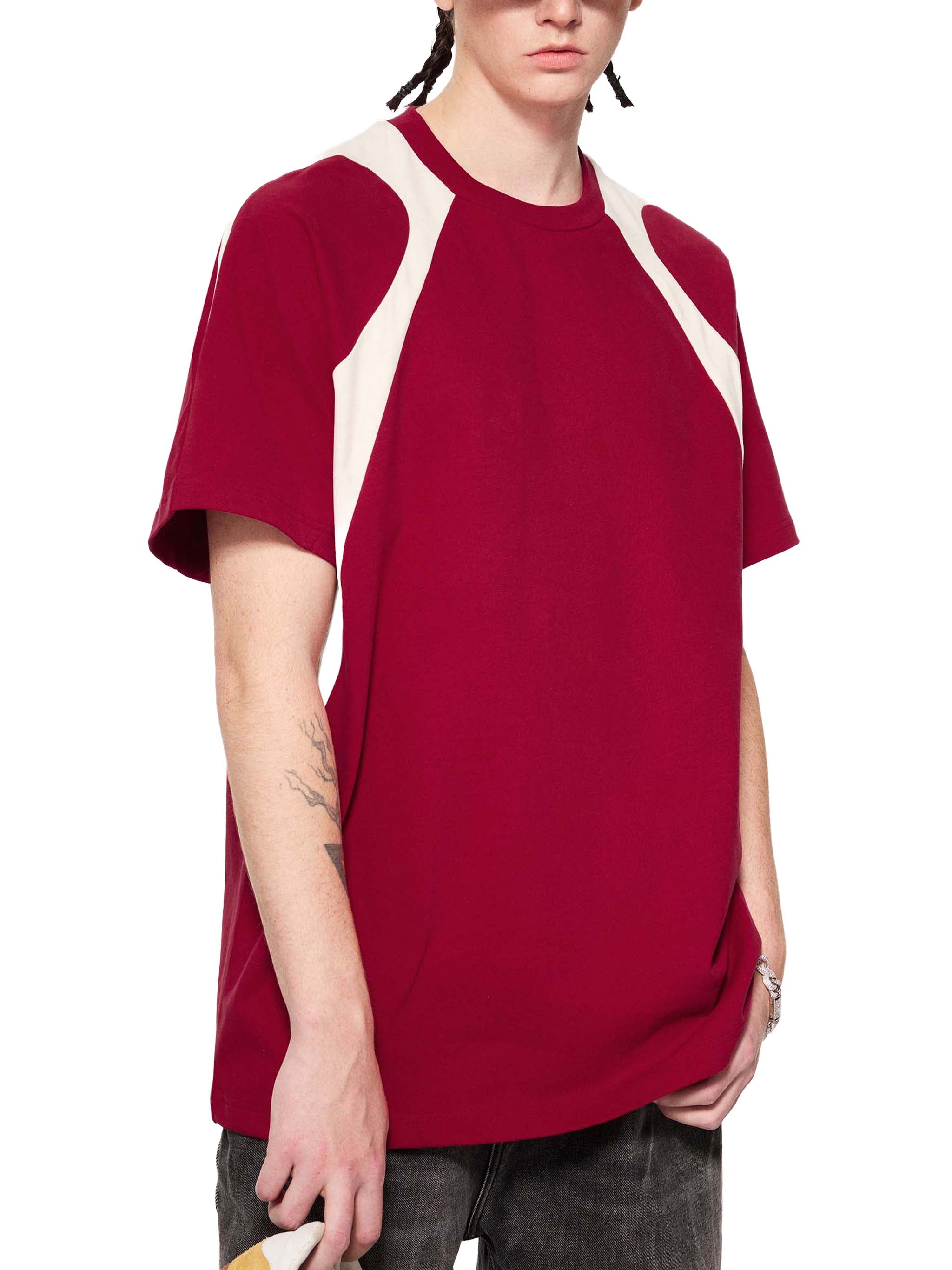 Contrast Panel Cotton T-Shirt - Godlygrind
