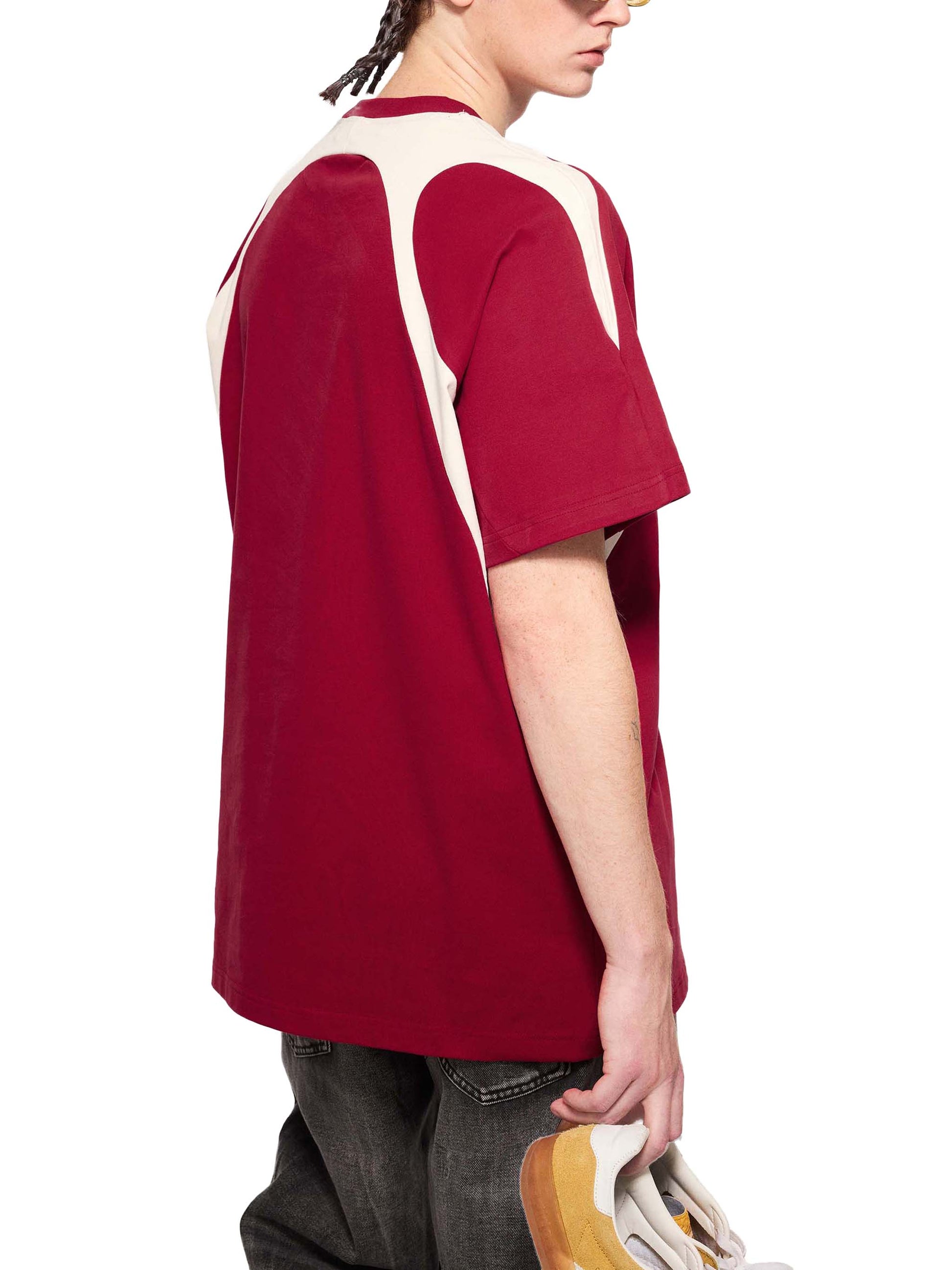 Contrast Panel Cotton T-Shirt - Godlygrind