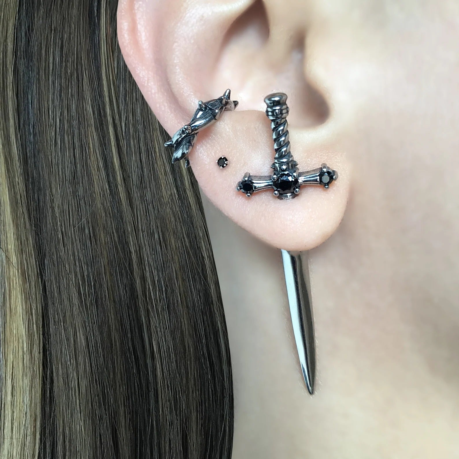 Sword Earrings