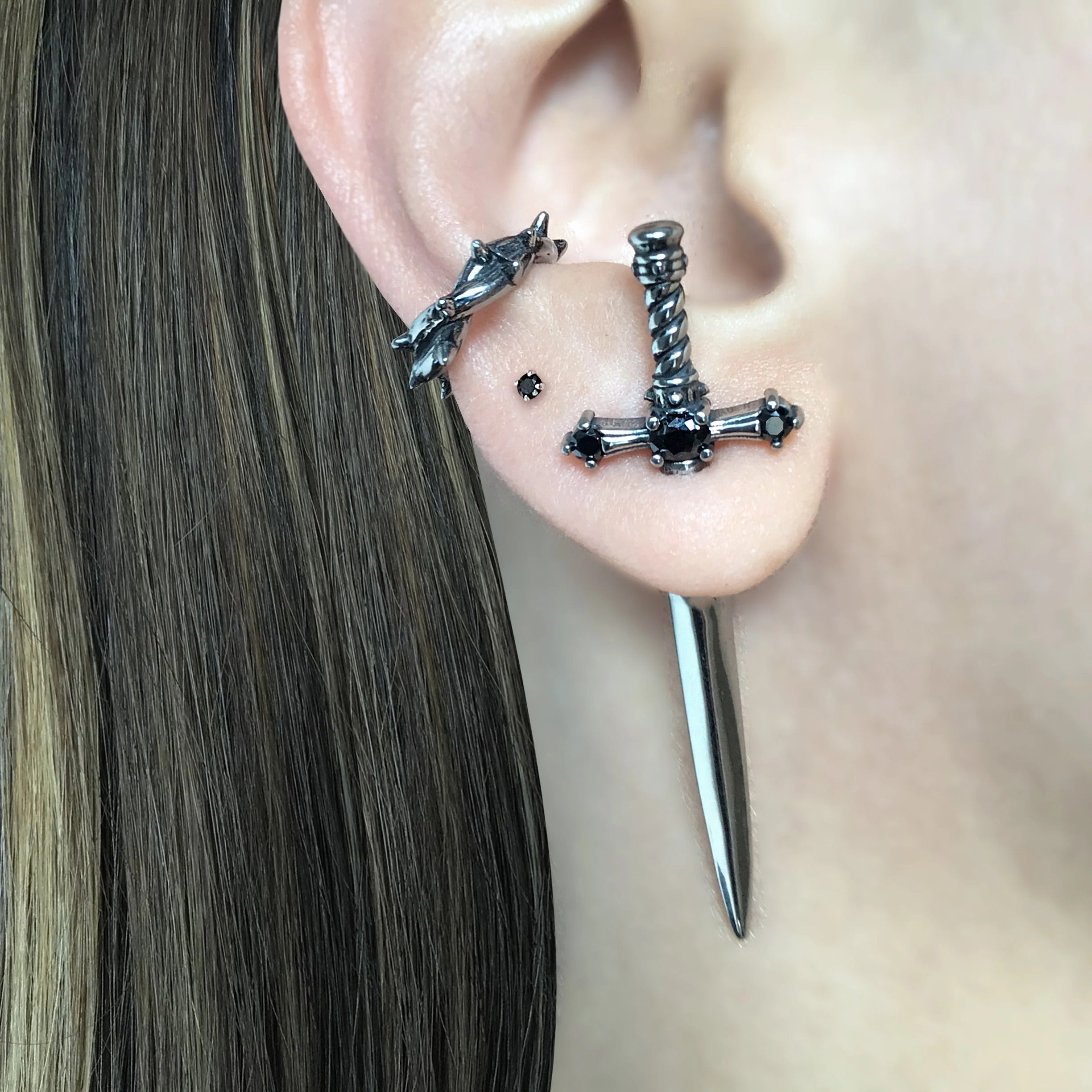 Sword Earrings