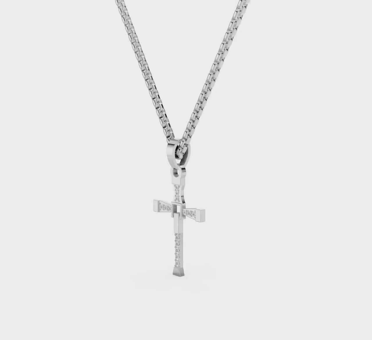 Dynamic Cross Pendant Necklace