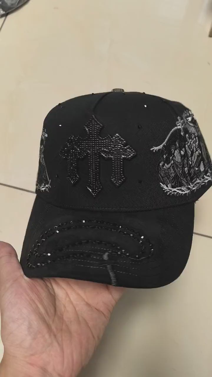 Sacred Saints Studded Cross Cap - video