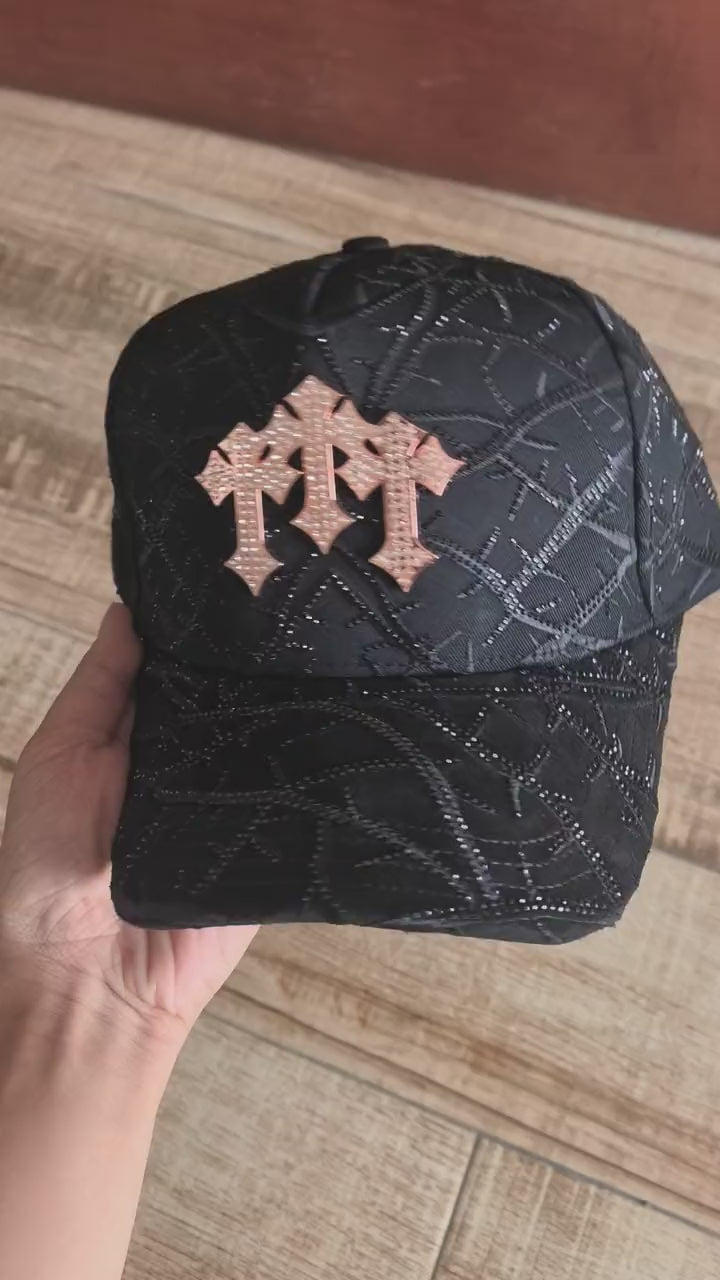 Rose Gold Crown of Thorns Cap - video