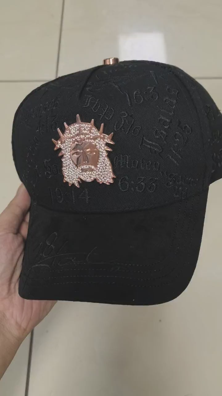 Crown of Thorns Scripture Cap - Black - video