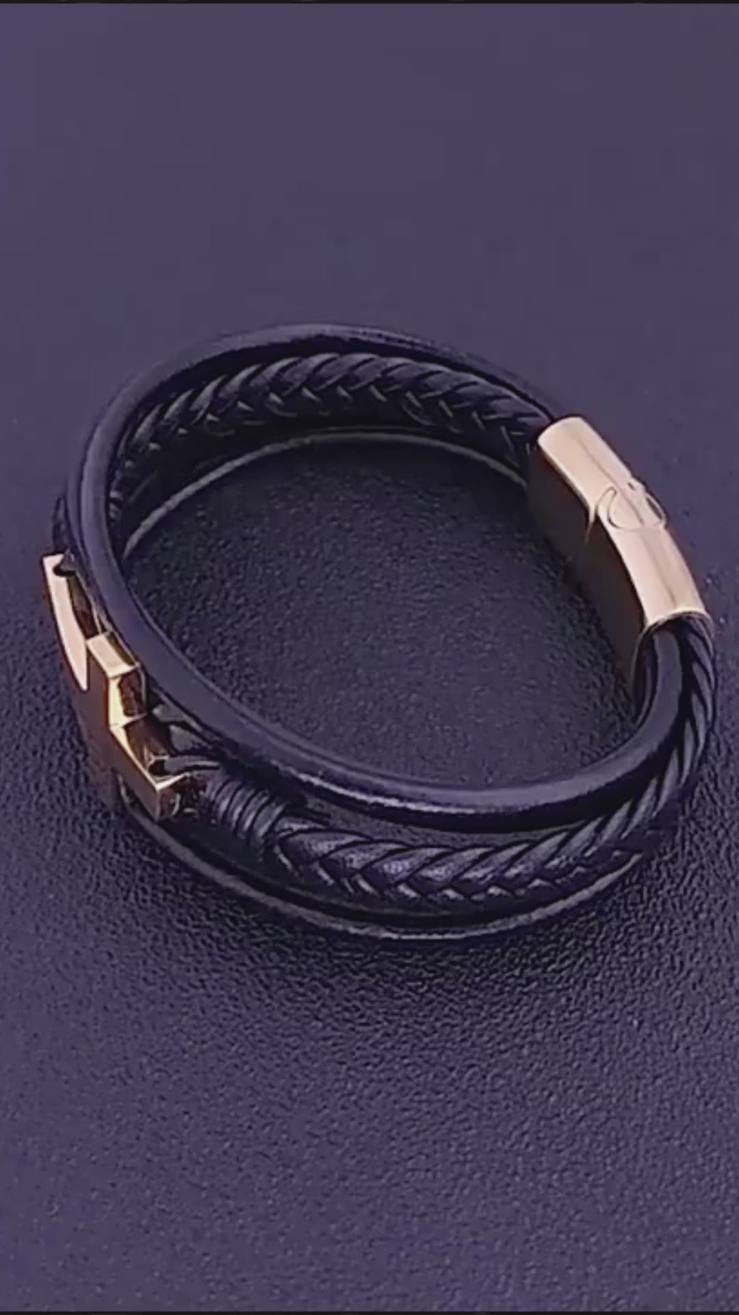 Cross Godly Grind Bracelet High Quality Leather