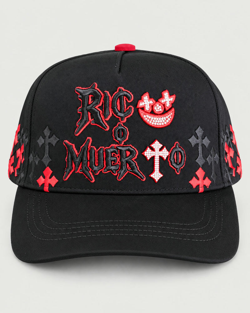 Red Crosses Black Cap